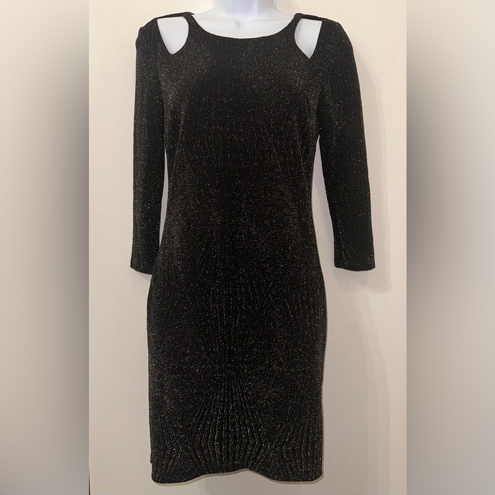 Trixxi Cold Shoulder Bodycon Sparkly Party Dress size M Juniors